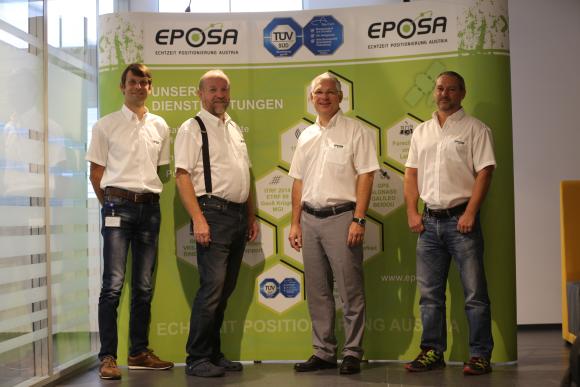 Das EPOSA-Team (von links): Gottfried Thaler, Robert Karas, Christian Klug, Roman Rozporka